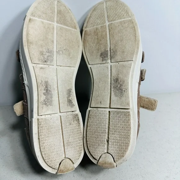 Stuart Weitzman Suede Leather Slip On Strap High Sneaker Size 6 - Picture 7 of 8